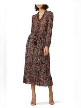 Sea NY Floral Nicolette Midi Dress Size 4